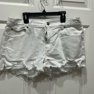 Stretchy White Shorts